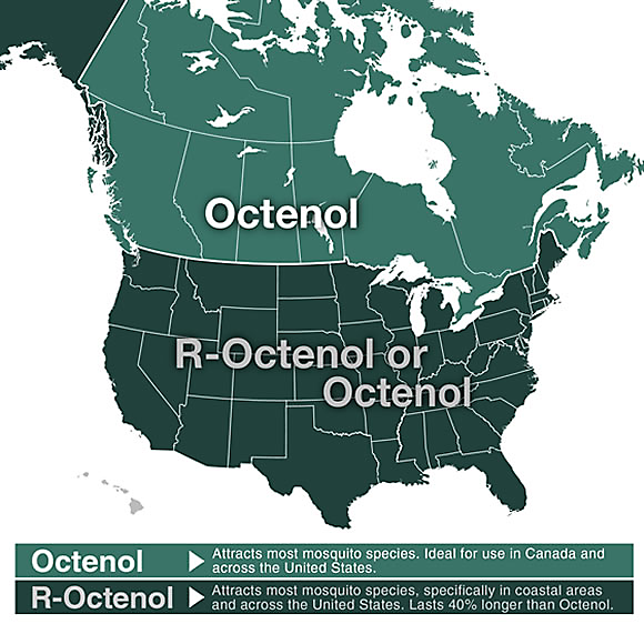 Usage Zones for Octenol